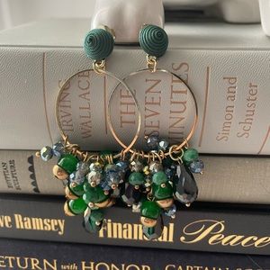 Green Dangle Earrings